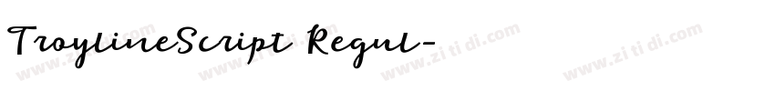 TroylineScript Regul字体转换
